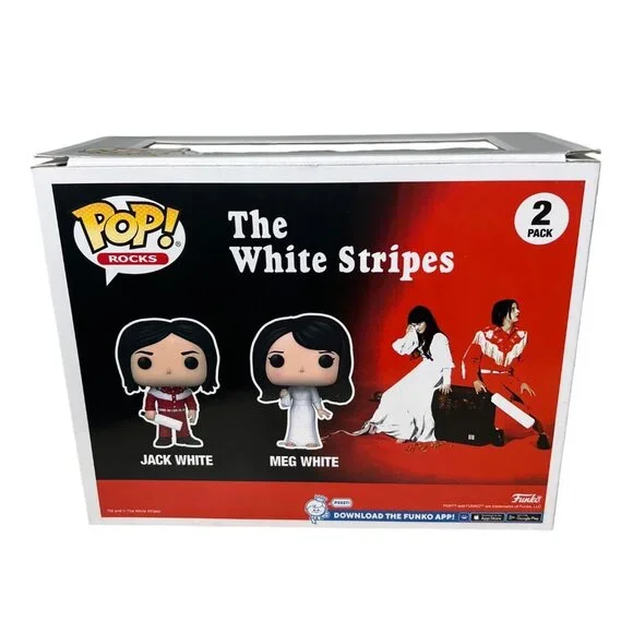 Funko Pop Rocks The White Stripes Jack White & Meg White 2-Pack Vinyl Figures - Picture 4 of 7
